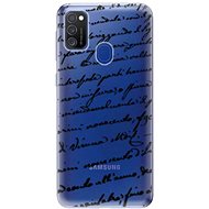 iSaprio Handwriting 01 Black for Samsung Galaxy M21 - Phone Cover