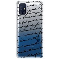 iSaprio Handwriting 01 Black for Samsung Galaxy M31s - Phone Cover