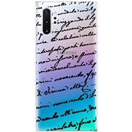 iSaprio Handwriting 01 Black for Samsung Galaxy Note 10+ - Phone Cover