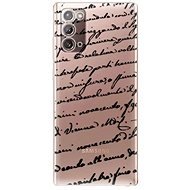 iSaprio Handwriting 01 Black pre Samsung Galaxy Note 20 - Kryt na mobil