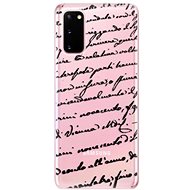 iSaprio Handwriting 01 Black for Samsung Galaxy S20 - Phone Cover
