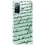 iSaprio Handwriting 01 Black for Samsung Galaxy S20 FE - Phone Cover