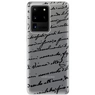 iSaprio Handwriting 01 Black for Samsung Galaxy S20 Ultra - Phone Cover
