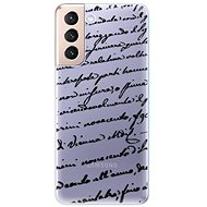 iSaprio Handwriting 01 Black for Samsung Galaxy S21 - Phone Cover