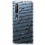 iSaprio Handwriting 01 Black pre Xiaomi Mi 10/Mi 10 Pro - Kryt na mobil