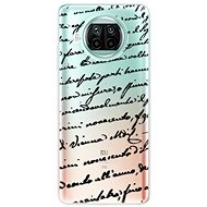 iSaprio Handwriting 01 Black for Xiaomi Mi 10T Lite - Phone Cover