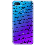 iSaprio Handwriting 01 Black for Xiaomi Mi 8 Lite - Phone Cover