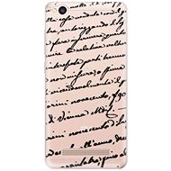 iSaprio Handwriting 01 Black for Xiaomi Redmi 4A - Phone Cover