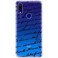 iSaprio Handwriting 01 Black for Xiaomi Redmi 7 - Phone Cover