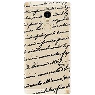 iSaprio Handwriting 01 Black for Xiaomi Redmi Note 4 - Phone Cover