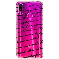 iSaprio Handwriting 01 Black for Xiaomi Redmi Note 7 - Phone Cover