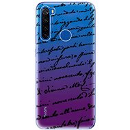 iSaprio Handwriting 01 Black for Xiaomi Redmi Note 8T - Phone Cover