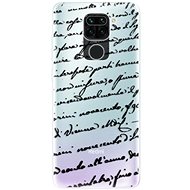 iSaprio Handwriting 01 Black for Xiaomi Redmi Note 9 - Phone Cover