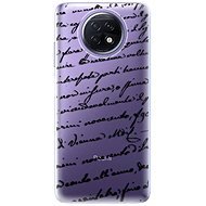 iSaprio Handwriting 01 Black for Xiaomi Redmi Note 9T - Phone Cover