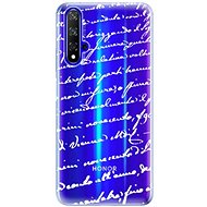iSaprio Handwriting 01 White for Honor 20 - Phone Cover
