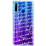iSaprio Handwriting 01 White for Honor 20 Lite - Phone Cover