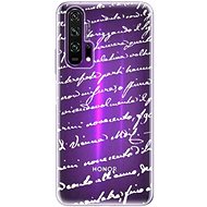 iSaprio Handwriting 01 White for Honor 20 Pro - Phone Cover