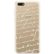 iSaprio Handwriting 01 White for Honor 7S - Phone Cover