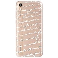 iSaprio Handwriting 01 White for Honor 8S - Phone Cover
