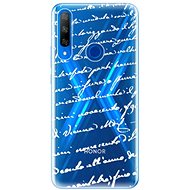 iSaprio Handwriting 01 White for Honor 9X - Phone Cover