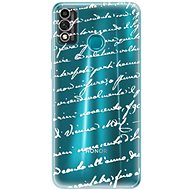 iSaprio Handwriting 01 White for Honor 9X Lite - Phone Cover