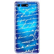 iSaprio Handwriting 01 White for Honor View 20 - Phone Cover