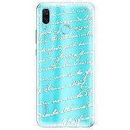 iSaprio Handwriting 01 White for Huawei Nova 3 - Phone Cover