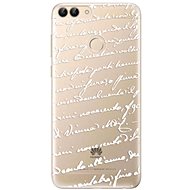 iSaprio Handwriting 01 White for Huawei P Smart - Phone Cover
