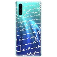 iSaprio Handwriting 01 White for Huawei P30 - Phone Cover