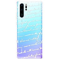 iSaprio Handwriting 01 White for Huawei P30 Pro - Phone Cover