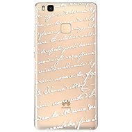 iSaprio Handwriting 01 White for Huawei P9 Lite - Phone Cover