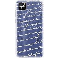 iSaprio Handwriting 01 White for Huawei Y5p - Phone Cover