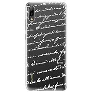 iSaprio Handwriting 01 White for Huawei Y6 2019 - Phone Cover