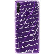 iSaprio Handwriting 01 White for Huawei Y6p - Phone Cover