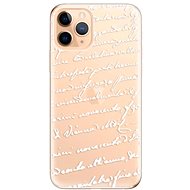 iSaprio Handwriting 01 White for iPhone 11 Pro - Phone Cover