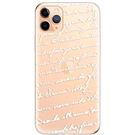 iSaprio Handwriting 01 White for iPhone 11 Pro Max - Phone Cover