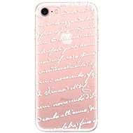 iSaprio Handwriting 01 White for iPhone 7/ 8/ SE 2020/ SE 2022 - Phone Cover