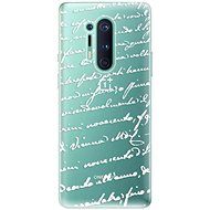 iSaprio Handwriting 01 White for OnePlus 8 Pro - Phone Cover