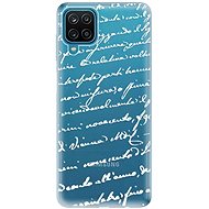 iSaprio Handwriting 01 White for Samsung Galaxy A12 - Phone Cover