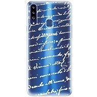 iSaprio Handwriting 01 White for Samsung Galaxy A20s - Phone Cover