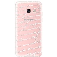 iSaprio Handwriting 01 White for Samsung Galaxy A3 2017 - Phone Cover