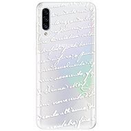 iSaprio Handwriting 01 White for Samsung Galaxy A30s - Phone Cover