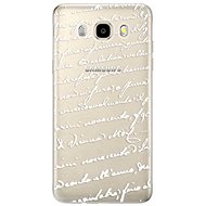 iSaprio Handwriting 01 White for Samsung Galaxy J5 (2016) - Phone Cover