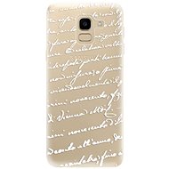 iSaprio Handwriting 01 White for Samsung Galaxy J6 - Phone Cover