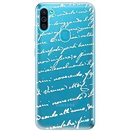 iSaprio Handwriting 01 White for Samsung Galaxy M11 - Phone Cover
