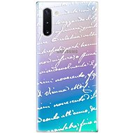 iSaprio Handwriting 01 White for Samsung Galaxy Note 10 - Phone Cover