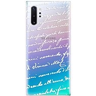 iSaprio Handwriting 01 White for Samsung Galaxy Note 10+ - Phone Cover