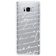 iSaprio Handwriting 01 White for Samsung Galaxy S8 - Phone Cover