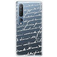 iSaprio Handwriting 01 White for Xiaomi Mi 10/Mi 10 Pro - Phone Cover
