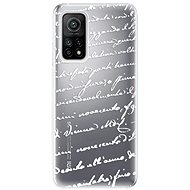 iSaprio Handwriting 01 White for Xiaomi Mi 10T / Mi 10T Pro - Phone Cover